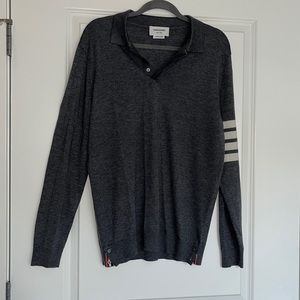 Thom Browne Top shirt sweater button made in Japan stripes polo